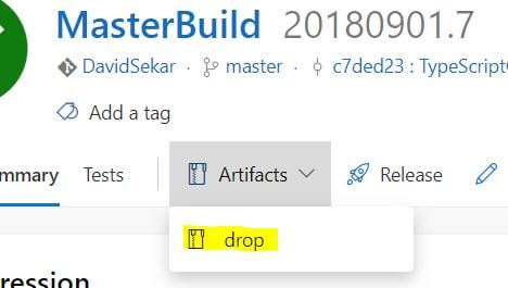 Build artifact / drop