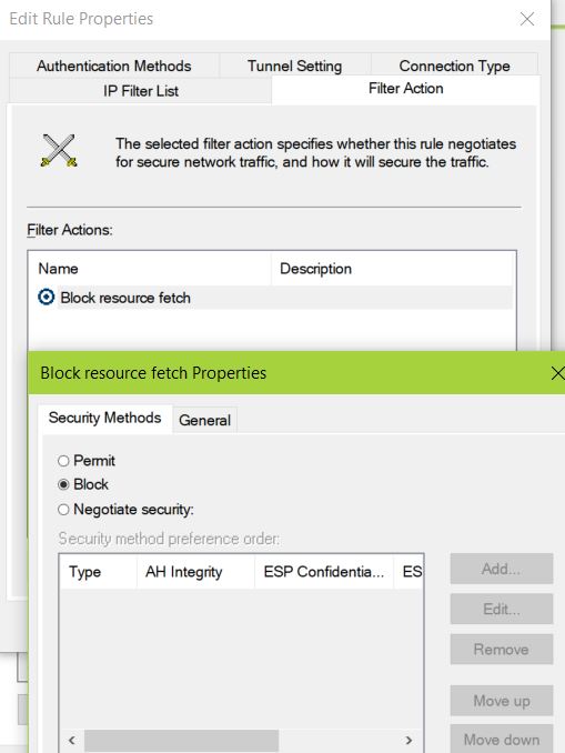 IP Filter Action